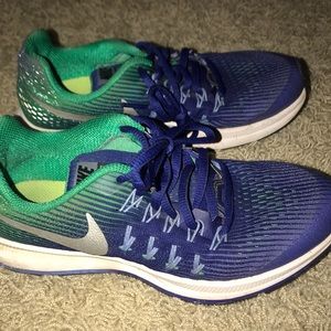 youth nike zoom pegasus 33 running shoes.